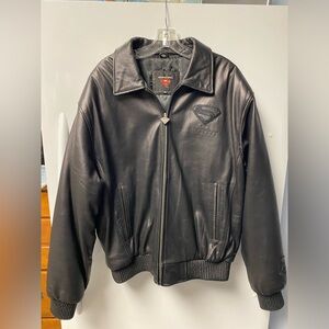 Warner Bros. Black Superman Leather Jacket